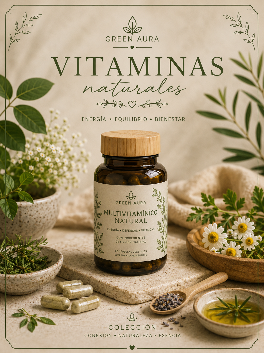 Vitaminas en Capsulas- 🌿Green Aura🌿