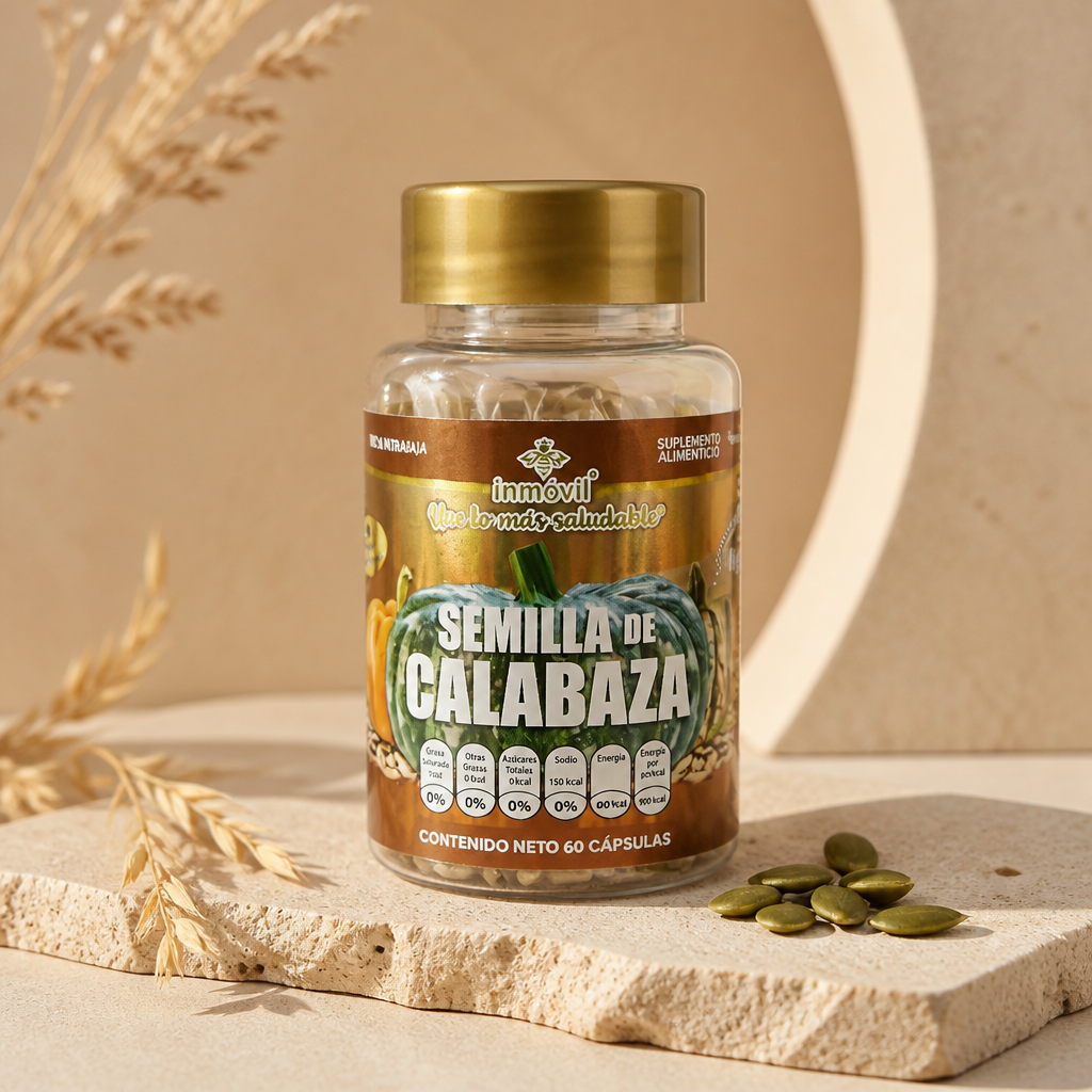 Semilla de Calabaza – Suplemento Alimenticio 60 Cápsula