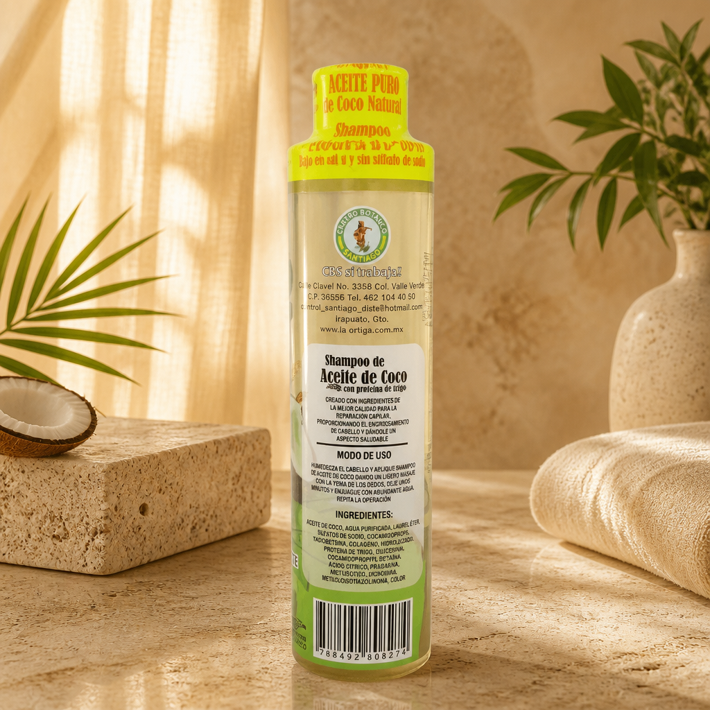 Shampoo de Aceite de Coco con Proteína – 500 mL