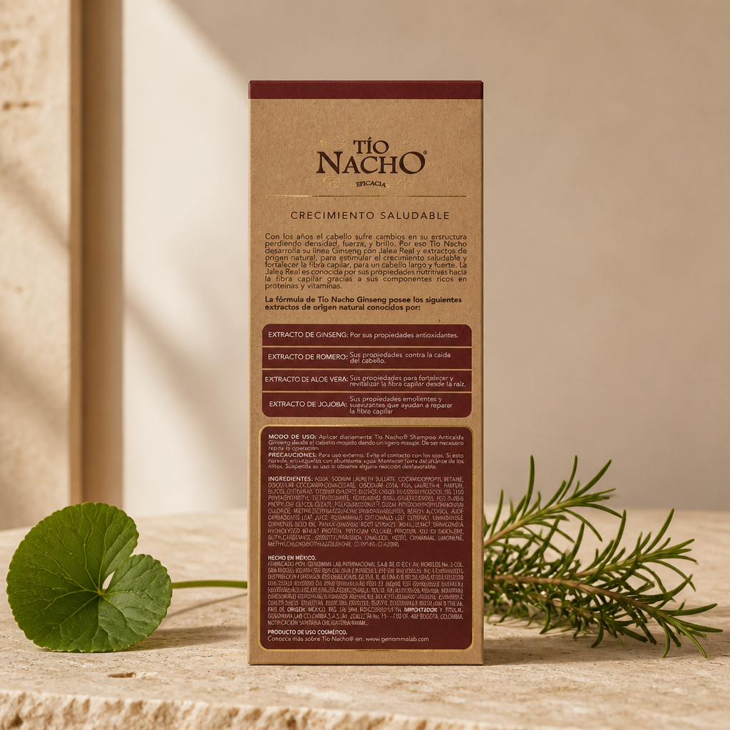 🌿 Shampoo Tío Nacho Ginseng – 415 mL