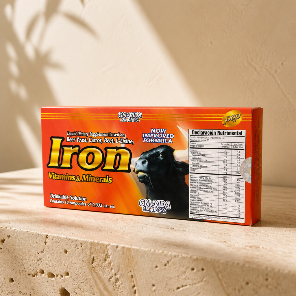 Hierro (Iron) – 10 Ampolletas de 10 mL c/u