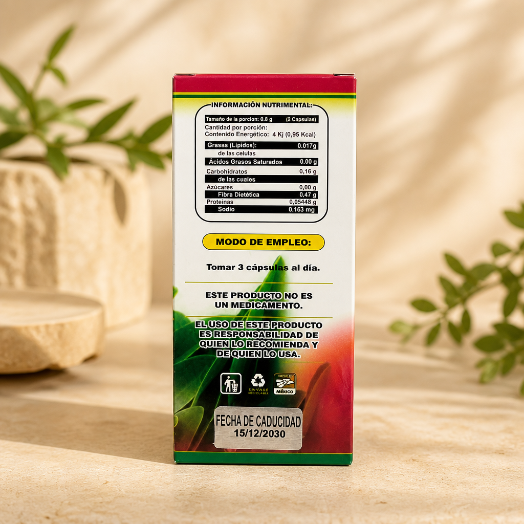 Moringa Orgánica – Suplemento Natural 90 Cápsulas