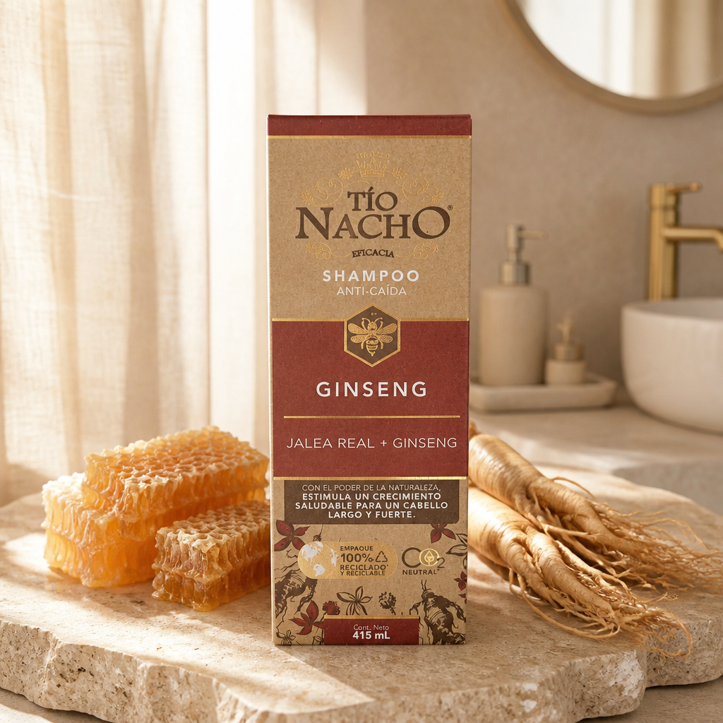 🌿 Shampoo Tío Nacho Ginseng – 415 mL