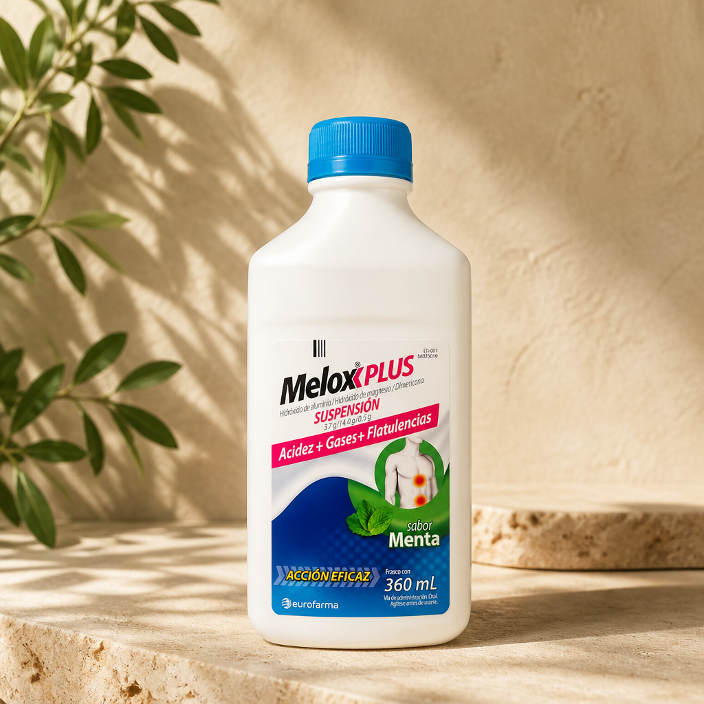 Melox Plus Sabor Menta 360 ml – Suspensión Oral