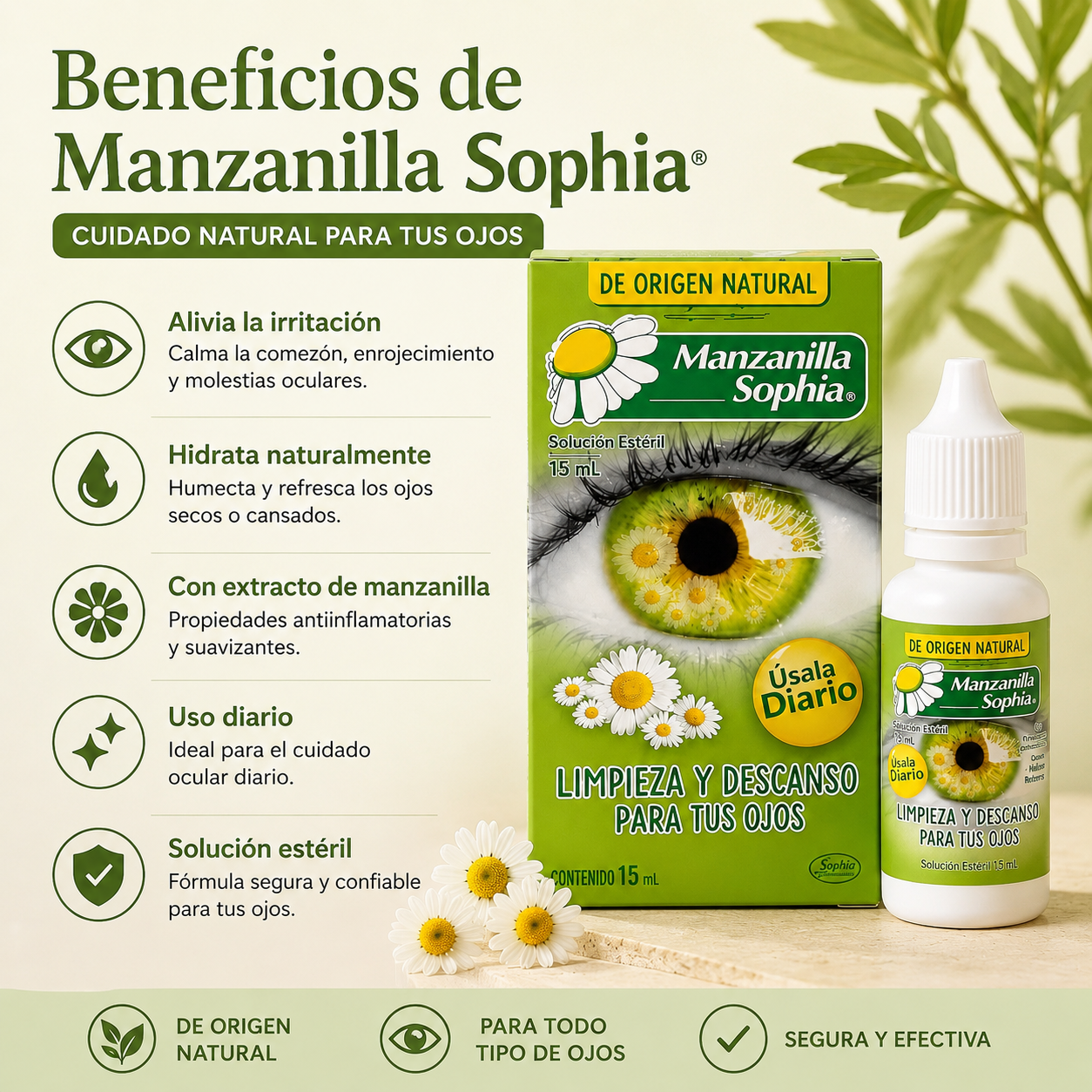 Manzanilla Sophia® Gotas para Ojos 15 mL