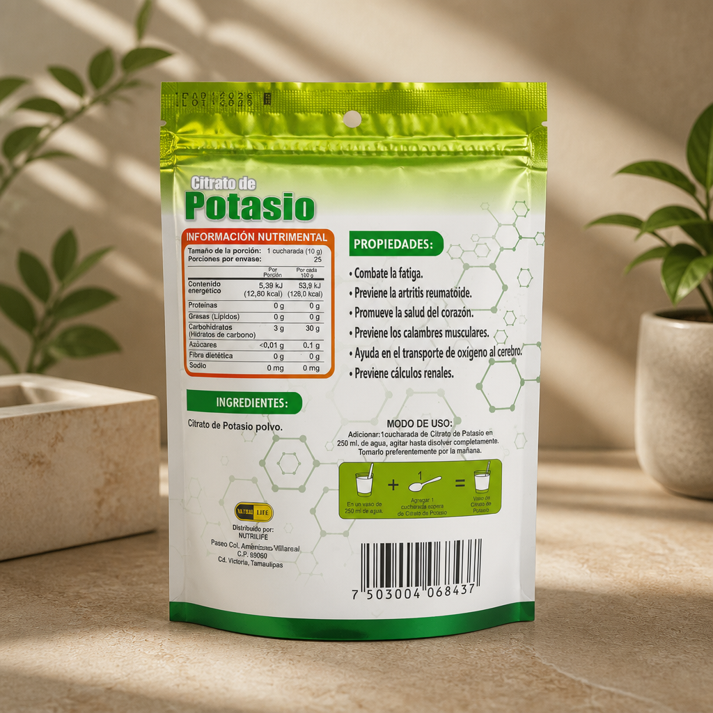 Extracto de Potasio en Polvo | Suplemento Natural