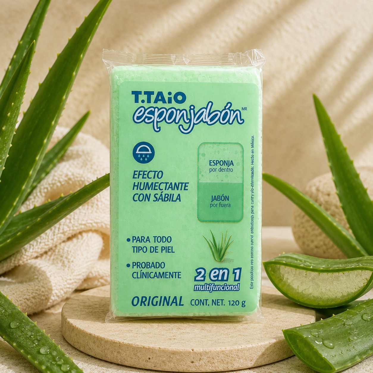 Esponjabón de Aloe Vera(Sábila)