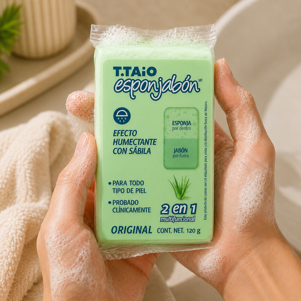 Esponjabón de Aloe Vera(Sábila)