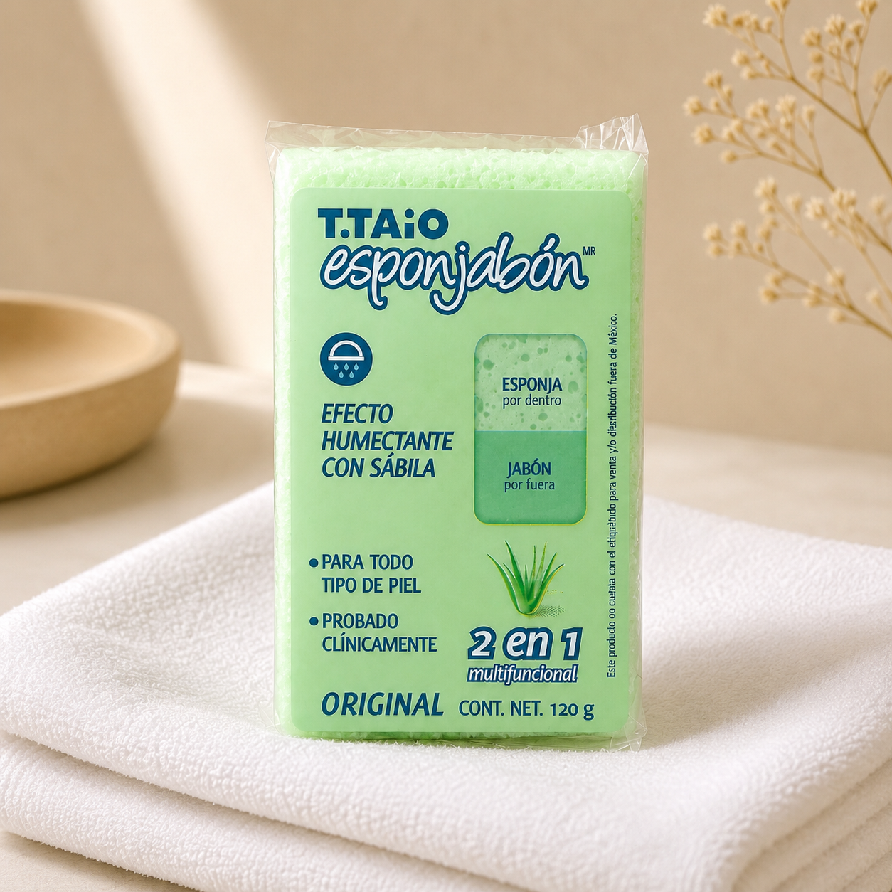 Esponjabón de Aloe Vera(Sábila)