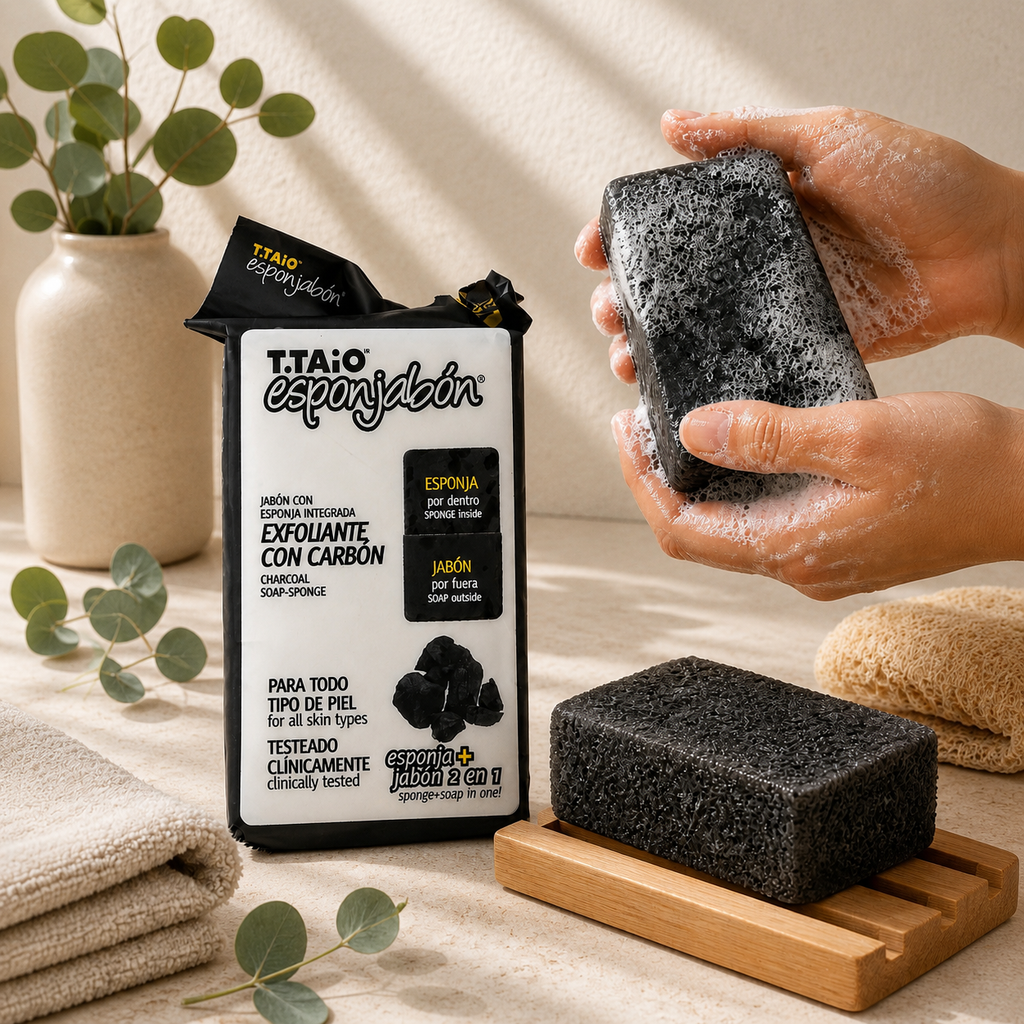 Esponjabón de Charcoal (Carbón Activado)