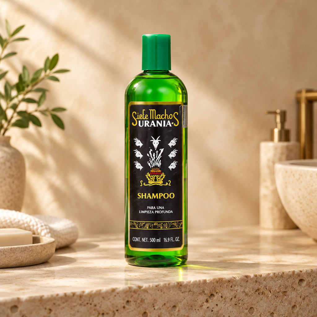 Shampoo Siete Machos Uranias – Limpieza Profunda, 500ml